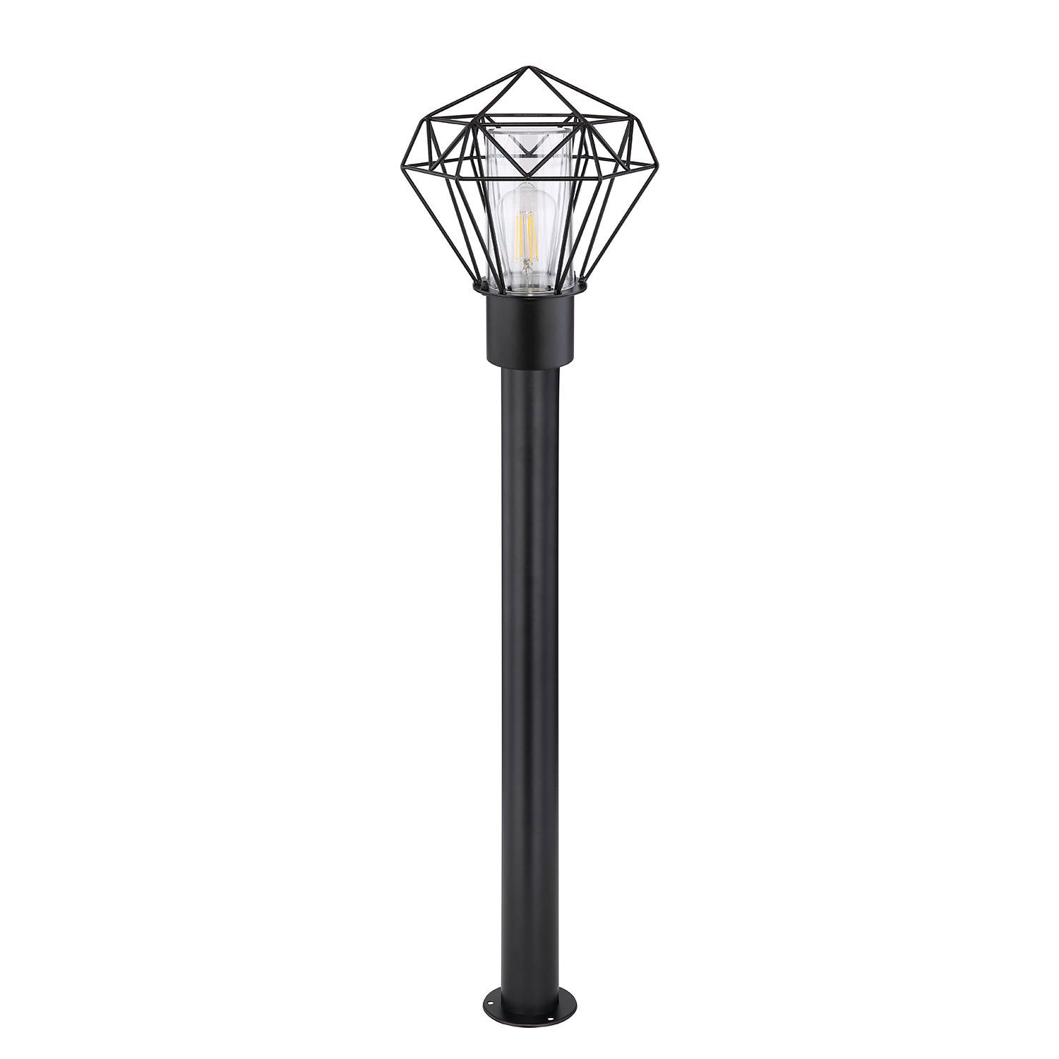 home24 Padverlichting Horace III zwart B: 23 cm, D: 100 cm, H: 26 cm