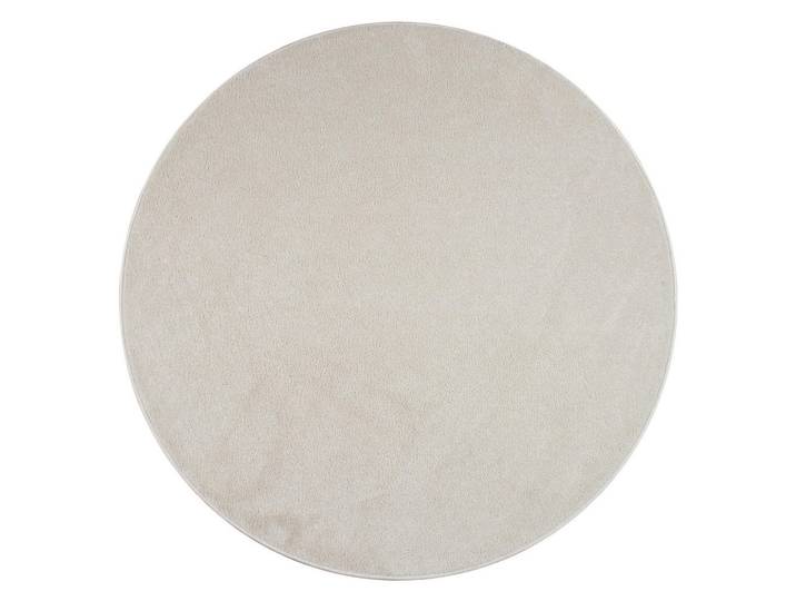 Paco Home Kurzflorteppich 200/200 cm Porto 890, Creme, Kunststoff, Rund, 200x200 cm, strapazierfähig, für Fußbodenheizung geeignet, Teppiche und Böden, Teppiche