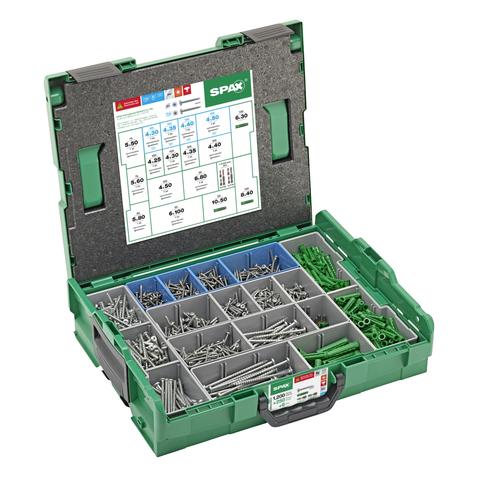 Spax Schraubenbox (1200 Schrauben pro Stück) (5000009160319)