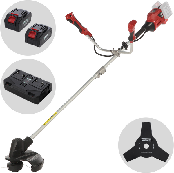 GeoTech X-Line BD-40V -  Akku-Motorsense - 40V - 2x20V 4Ah
