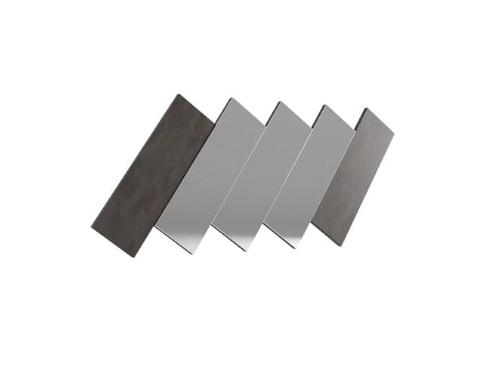 Spiegel rechteck CIANN AYA 2x77cm grau anthrazit