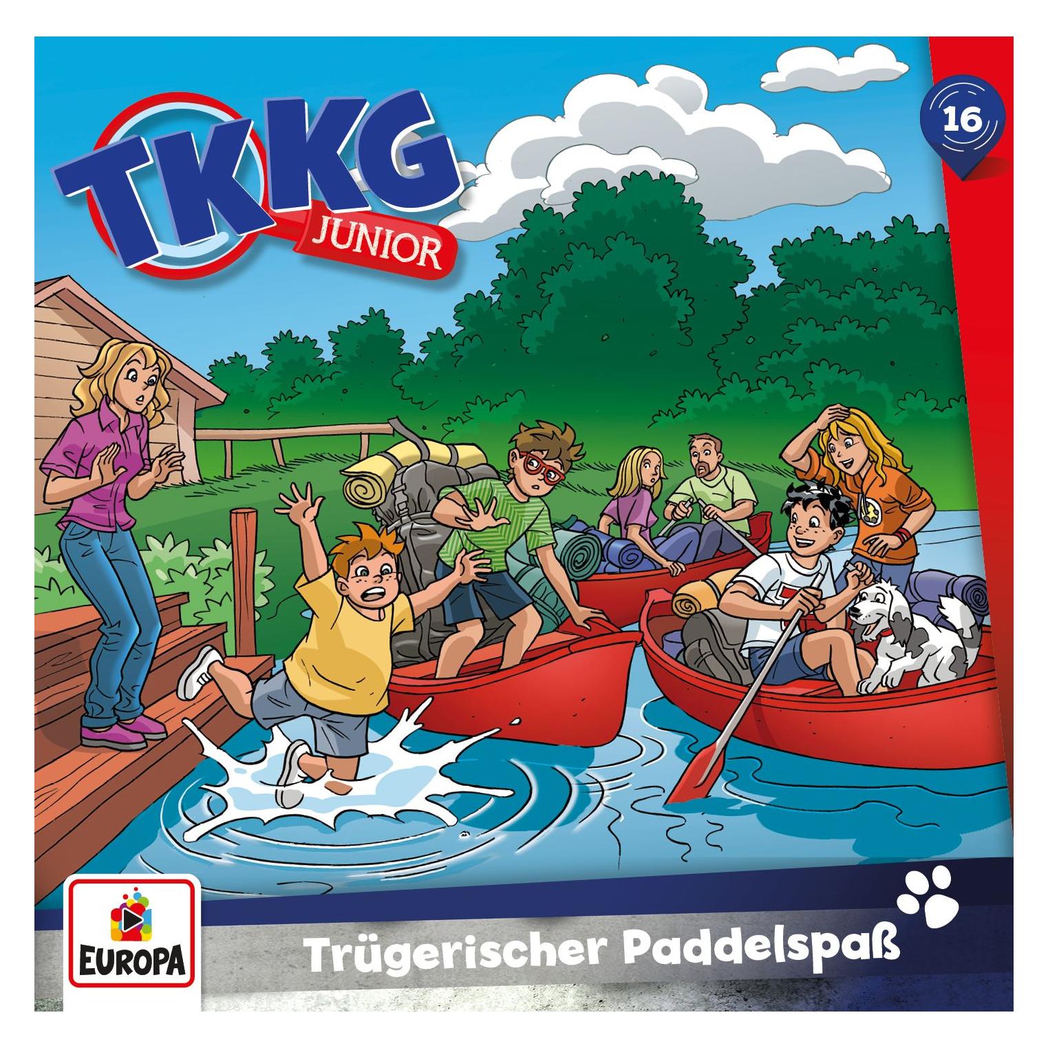 Europa TKKG Junior 16 - Trügerischer Paddelspass (Deutsch) (39820622)