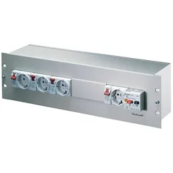 Schroff 19"-Verteilerbox - 19"VERSORGUNGSMODUL 3HE 150T, Serverschrank Zubehör, Grau