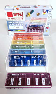 WEPA Apothekenbedarf GmbH & Co KG WEPA 7 Tage Wochenmagazin UV-Schutz+ Regenbogen (bisher: ANABOX 7 Tage Regenbogen) 1 St 01889010