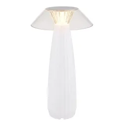 LED Tischlampe Tischleuchte Esszimmerlampe Touchdimmer Weiß matt D 15,5 cm