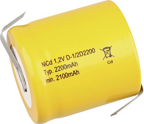Mexcel Spezial-Akku 1/2D NiCd 1.2V 2200 mAh 1St.