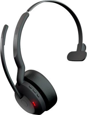 Headset Jabra Evolve2 55 link380c Mono, Reichweite bis 30 m, bis 10 h, UC-optimiert, schwarz