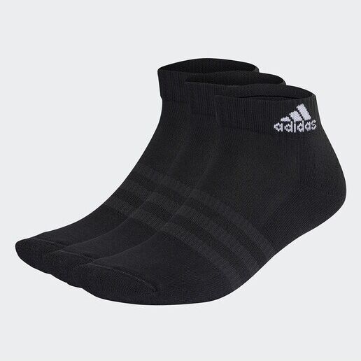 Adidas Pack de 3 pares de calcetines Cushioned Sportswear Tobilleros .  Negro