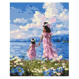 Ideyka Malen nach Zahlen - Mutter und Tochter 40x50cm (70188132)