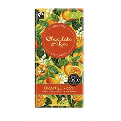 Dunkle Schokolade - Orange 65% Kakao