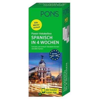 PONS Power-Vokabelbox Spanisch in 4 Wochen, Taschenbuch von , PONS Langenscheidt GmbH, 978-3-12-566021-2