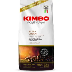 Kimbo EXTRA CREAM 1kg Bohnen