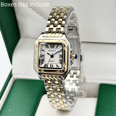 Inspire Essentials Elegance Gold Stainless Steel Women Watch Luxury Quartz Bracelet d