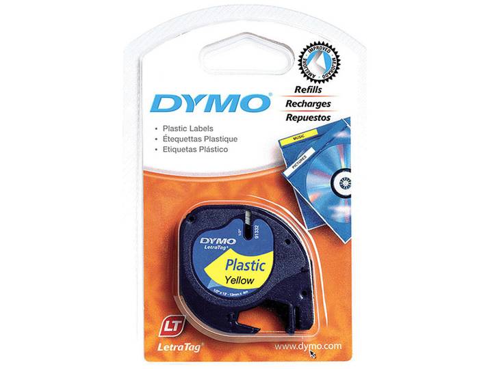 Dymo Farbband (12 mm x 4 m, Schwarz / Gelb)