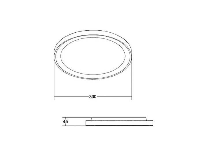 BRUMBERG LED Deckenlampe Sunny, dimmbar, weiß / opal, für Wohn- / Esszimmer, Aluminium, LED Deckenleuchte