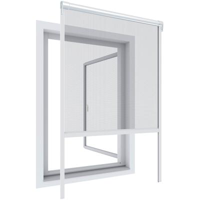 Insektenschutzrollo WINDHAGER "Basic, Fliegengitterrollo für Fenster zum Bohren", weiß, B:160cm H:160cm, Rollos, Moskitonetz Rollo kürzbar, erhältlich in unterschiedlichen Maßen, weiß