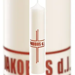 Apostelkerze JAKOBUS DER JÜNGERE Elfenbein 300 x Ø 60 mm, 1 Stück