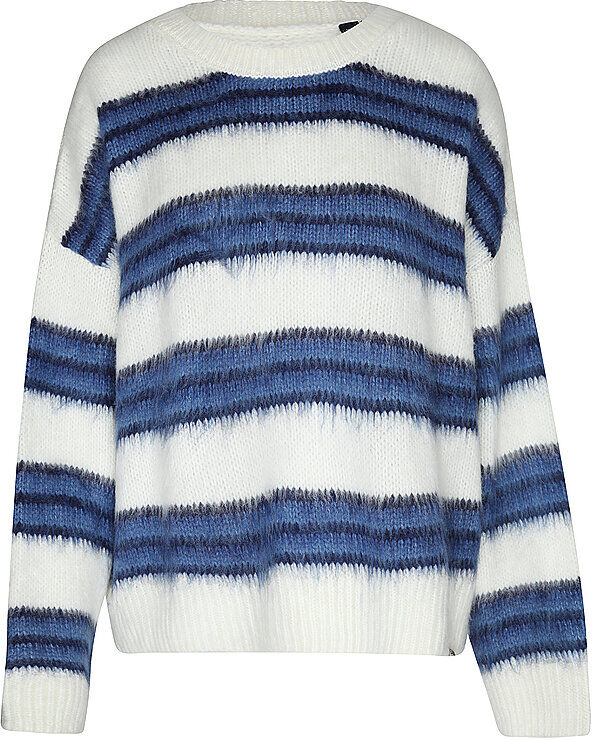 SUPERDRY Damen Sweater Slouchy Brushed Stripe blau   XS W
