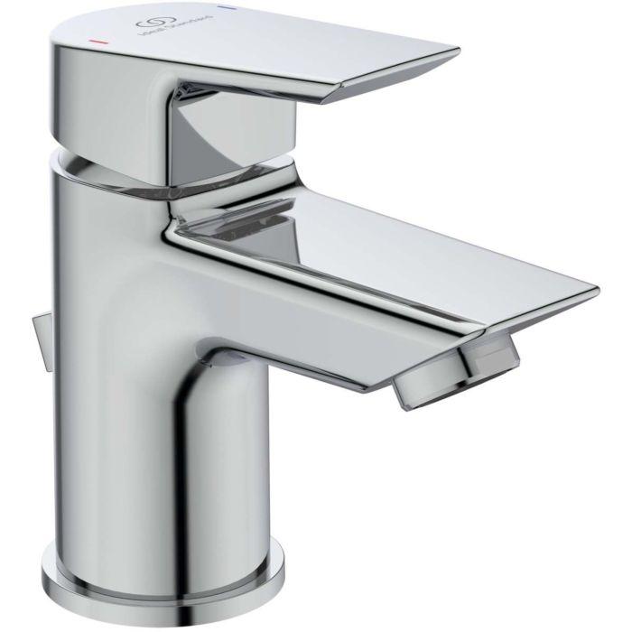 Ideal Standard Tesi Waschtischarmatur A6566AA Piccolo, verchromt, mit Ablaufgarnitur