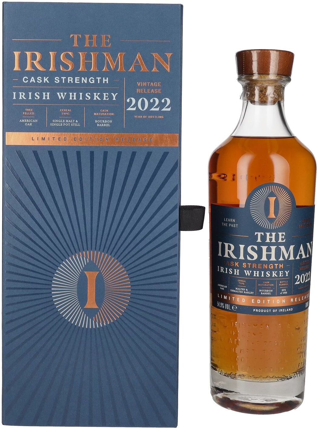 The Irishman Whiskey The Irishman Irish Whiskey Cask Strength Limited Edition Release 2022 54,9% Vol. 0,7l in Geschenkbox