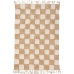 Lytte Kinderteppich Caro Beige 120x170 cm - Teppich für Kinderzimmer