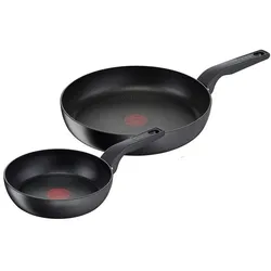 Tefal 2-tlg. Pfannen-Set »HARD TITANIUM PRO« 24 cm / 28 cm grau
