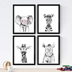 POSTER Set mit 4 erwachsener Kinder A4 Rahmenlos