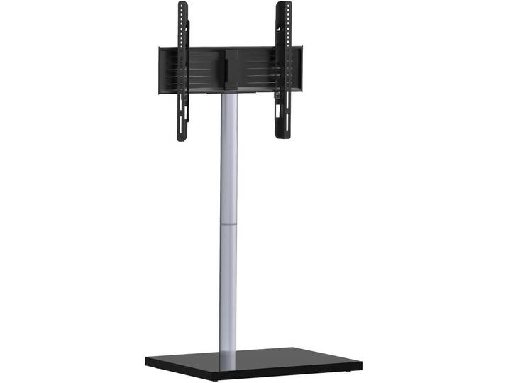 Mid.you Tv-Rack, Schwarz, Silberfarben, Metall, 100x60x45 cm, schwenkbar, Kabeldurchlass, Wohnzimmer, TV Möbel, TV-Ständer