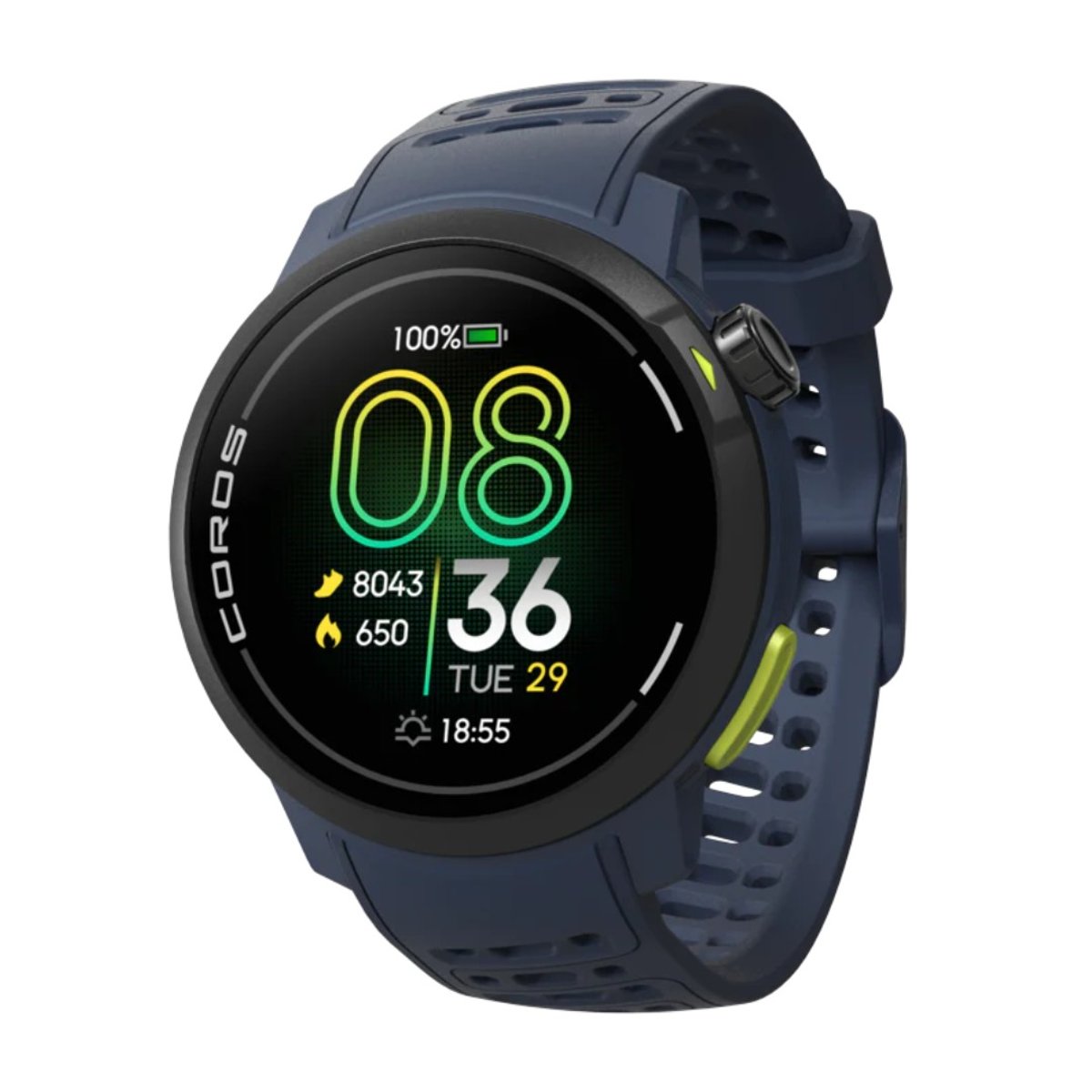 Relógio Coros Pace Pro GPS Silicone Azul Unisex