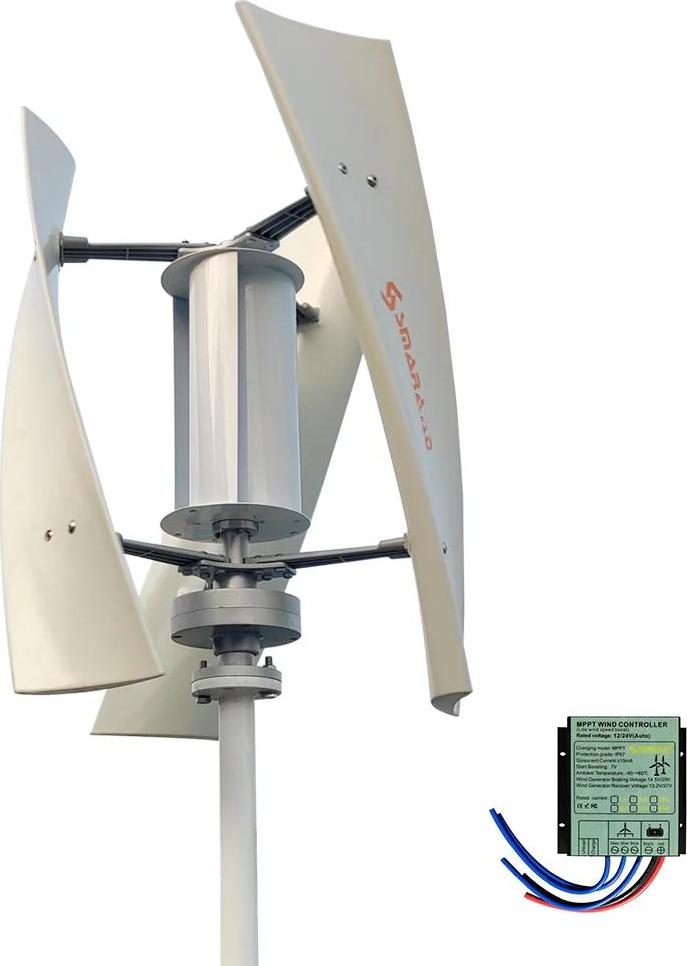 Windturbine, leiser Betrieb, einfache Installation, 3KW MPPT Steuerung-a, 12V