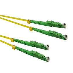ROLINE LWL-Kabel duplex 9/125μm OS2, LSH/LSH, APC Schliff, LSOH, gelb, 5 m