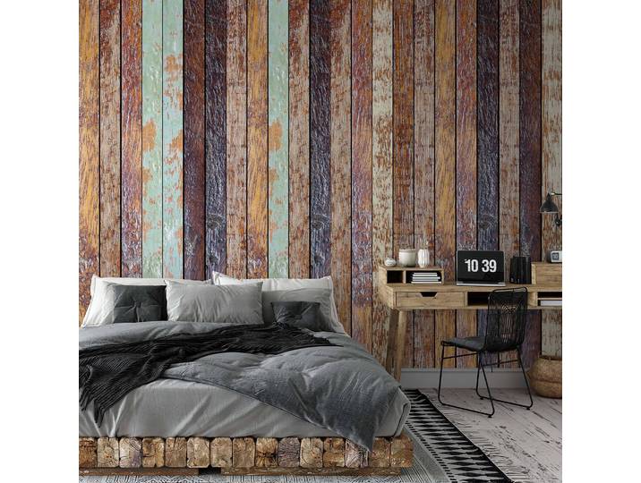 Papier peint Vintage Wooden Wall 3 x 2cm