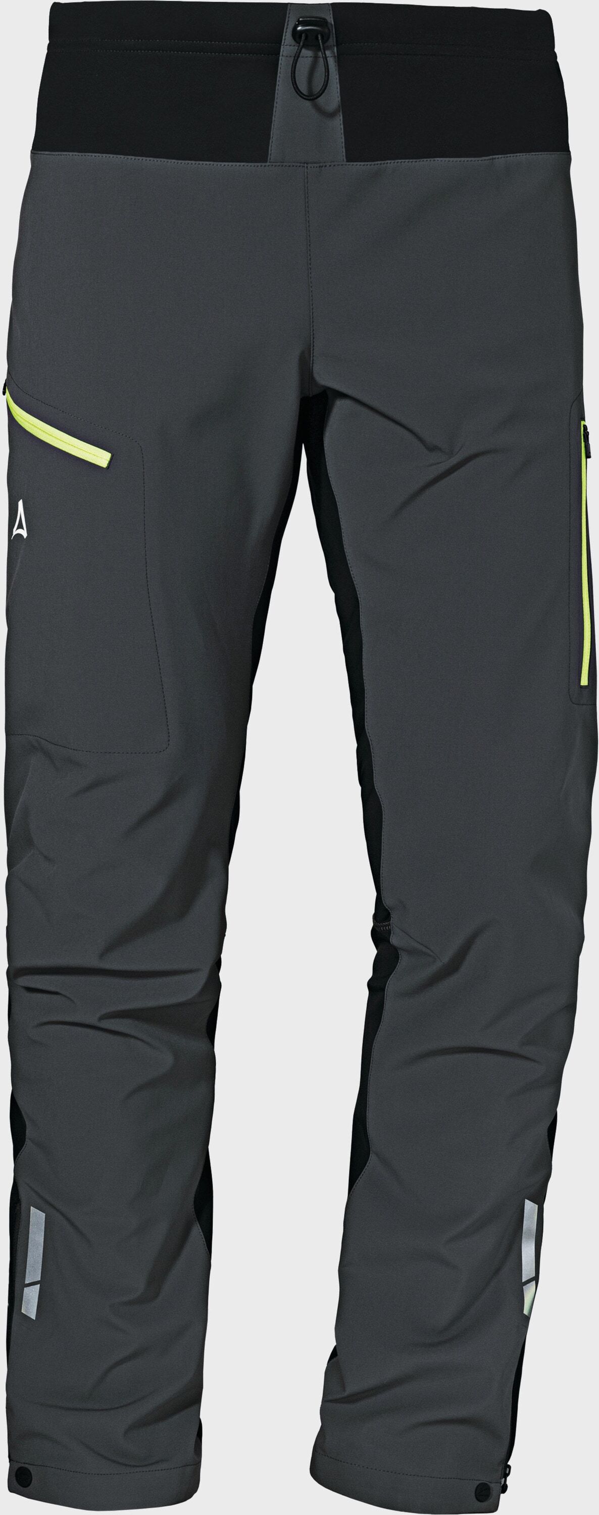 Outdoorhose SCHÖFFEL "Softshell Pants Rinnen M", Herren, Gr. 48, Normalgrössen, grau (9830, grau), 88%Nylon 12%Elasthan, Hosen Outdoorhose 9830, grau 48, Normalgrössen