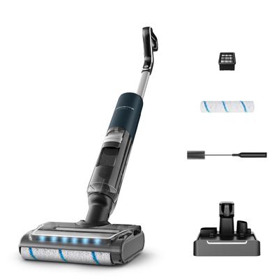 ROWENTA Nass-Trocken-Sauger "X-Clean 7, 60 Grad Heißluft-Trocknung, 180 Neigung", blau (trust blau, chrome), B:28,1cm H:20,5cm T:115,6cm, Mehrzwecksauger, beutellos, selbstreinigend, Automatik Modus, für Hartböden, GZ5735