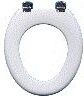 Pagette WC siège 044-0070 Hewi bleu outremer, sans revêtement, Hewi en acier inoxydable