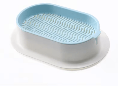 Inspire Picks Hydroponic Cat Grass Growing Box For Indoor Cats sky Blue