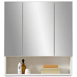 Spiegelschrank Liguria Dekor Weiß