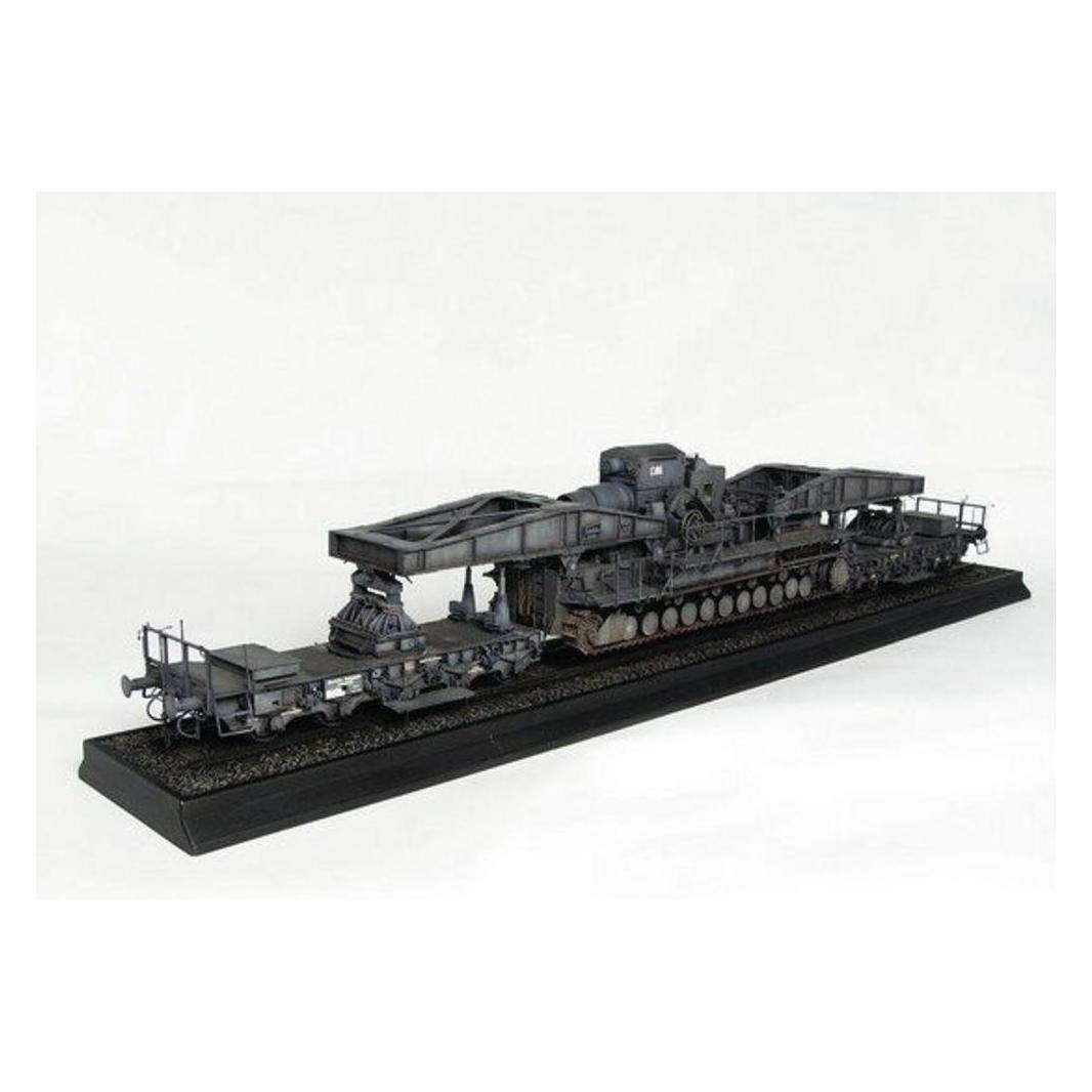 Trumpeter Mörser Karl Gerät 040/041 auf Eisenbahn-Transport-Trailer (00209)