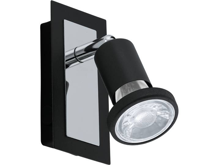 Eglo Spot Sarria Schwarz, chrom Stahl B 13 cm - Spot