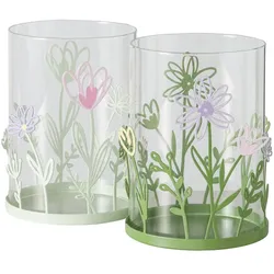 Windlicht BLOSSOM (BHT 11,50x14x11,50 cm) - BHT 11,50x14x11,50 cm
