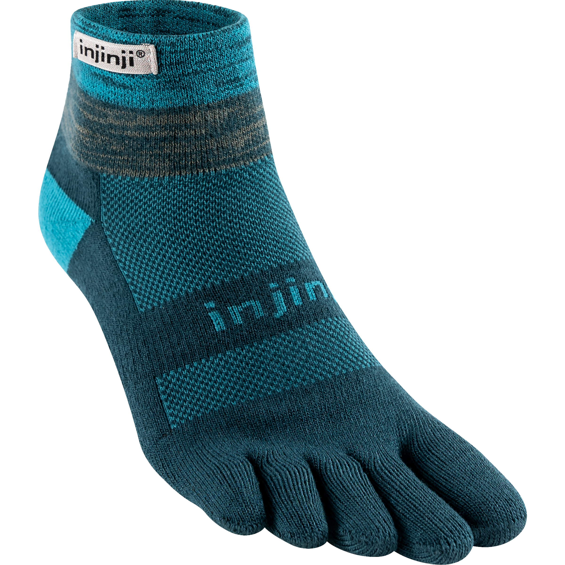 Injinji Trail Midweight Mini-Crew Wandersocken blau Größe 40.5 Camping Widerstandsfähig