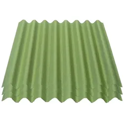 3er Pack Onduline® Easyline® Platte intensiv grün 1000 x 760 x 2,6 mm Profil 95/38