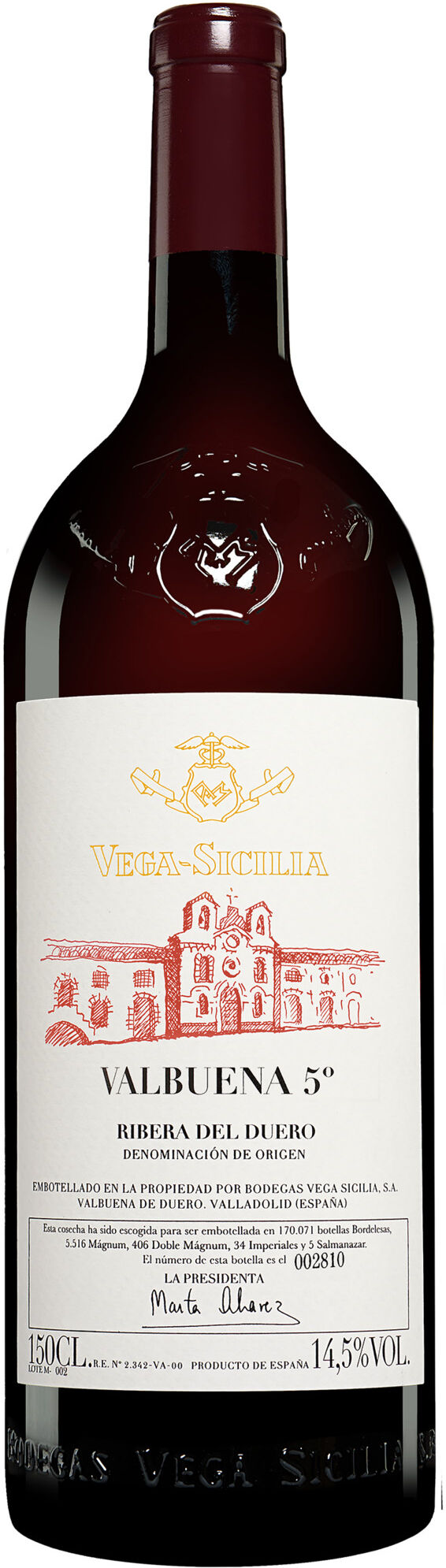 Vega+ Sicilia »Valbuena« 5° Año Reserva 2021 14% Vol. Rotwein Trocken aus Spanien