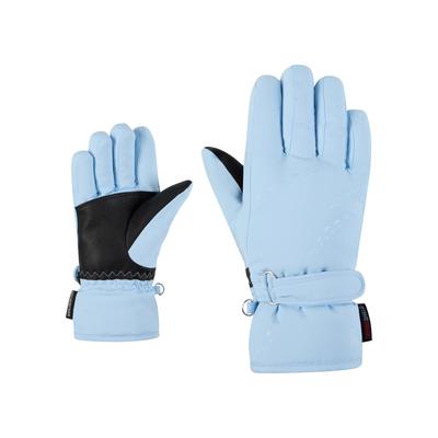 Skihandschuhe ZIENER "LAMONIA-Z PR glove junior", Mädchen, Gr. 3, blau (arctic sky), Polyester, Handschuhe