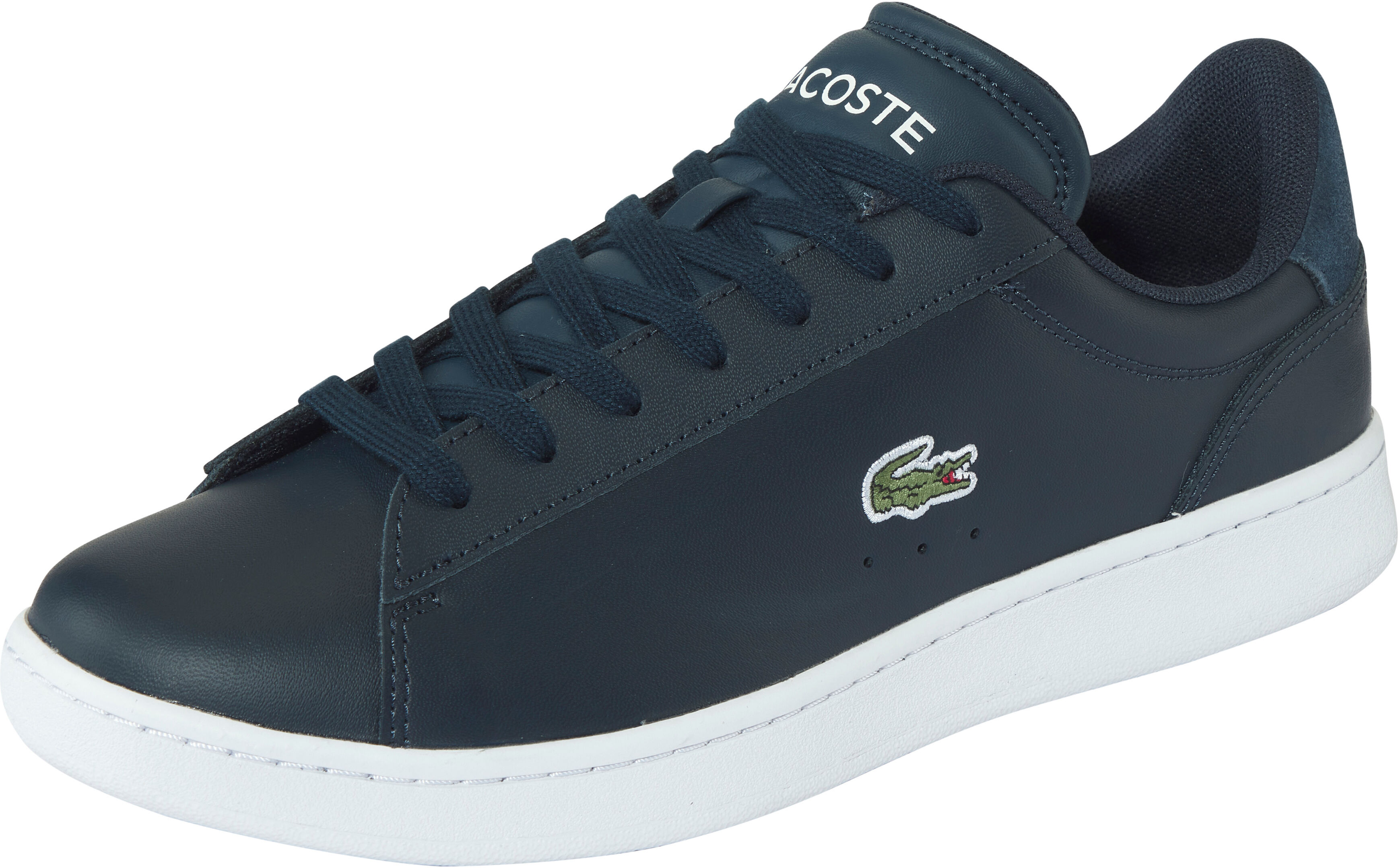 Sneaker LACOSTE "LACOSTE CARNABY", Herren, Gr. 46, blau (nvy, wht), Leder, Schuhe Sneaker