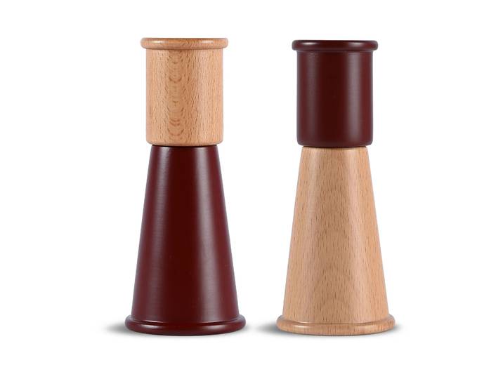 Sagaform Moulin à sel et poivre Gurken petit, 2 pièces Rouge-brun