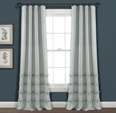 Lush Decor Vintage Stripe Yarn Dyed Cotton Window Curtain Panel Pair