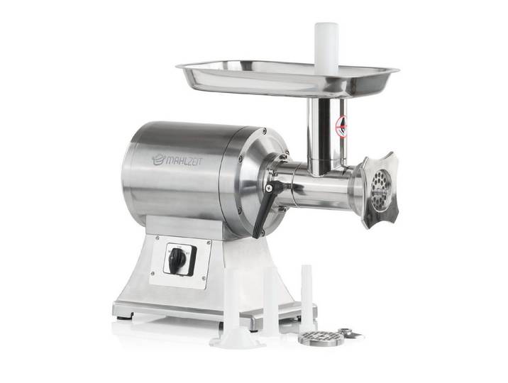 Mahlzeit Fleischwolf Edelstahl Hackfleischmaschine elektrisch 650W 150kg/h silber, 650 W