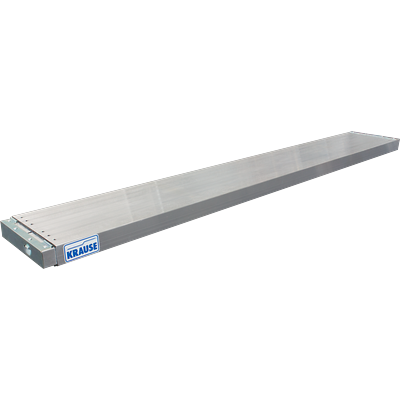 Teleskop-Bohle KRAUSE "Teleboard", grau (aluminiumfarben), B:29cm H:6cm, Aluminium, Gerüststege