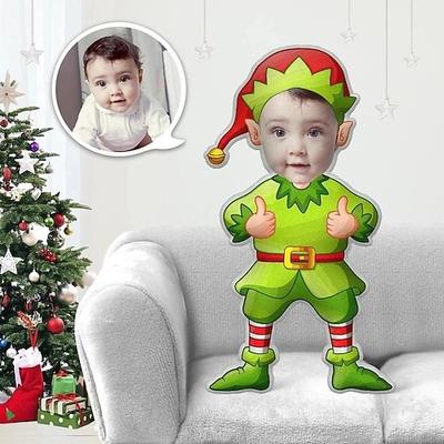 Personalisiertes Fotokissen für Weihnachten, kreatives DIY-Kissen in Humanoidform, lustiges Geburtstagsgeschenk für Freunde, einzigartiges Fotokissen, individuelle Fotogeschenke zu Weihnachten